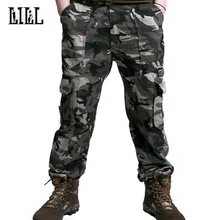 LILL | армейские камуфляжные брюки карго Мужские дышащие весенние повседневные брюки мужские бегуны из чистого хлопка военные тактические брюки, UMA453