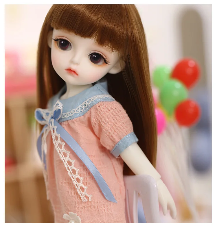 BJD одежда 1/6 для Littlefee или LCC тело хлопок конфеты милое платье красивая кукла наряд OUENEIFS кукла аксессуары