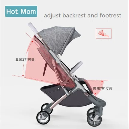 Портативная светильник Кая детская коляска hotmom из искусственной кожи с одной