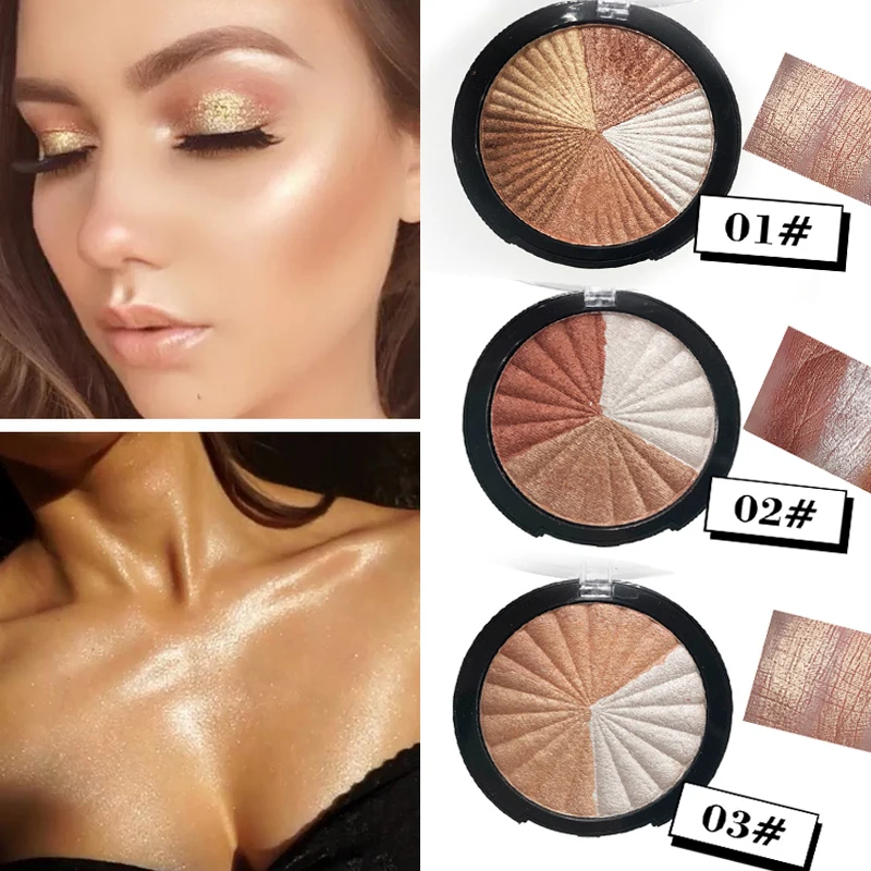 Glow Kit хайлайтер макияж Мерцающий Порошок палитра база осветитель изюминка лица