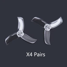 Gemfan 2040 Propellers 2.0*4.0 3 Paddles Propeller 2 inch Prop 3 hole Paddles For 1103 1104 Motors RC Racing Drone Quadcopter gemfan 5152 3 blade propeller red