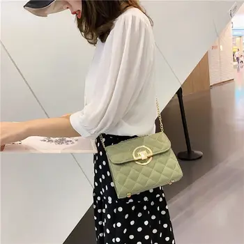 

New style lady bag Korean version of oblique Bag Fashion Chain single shoulder small square lady bag