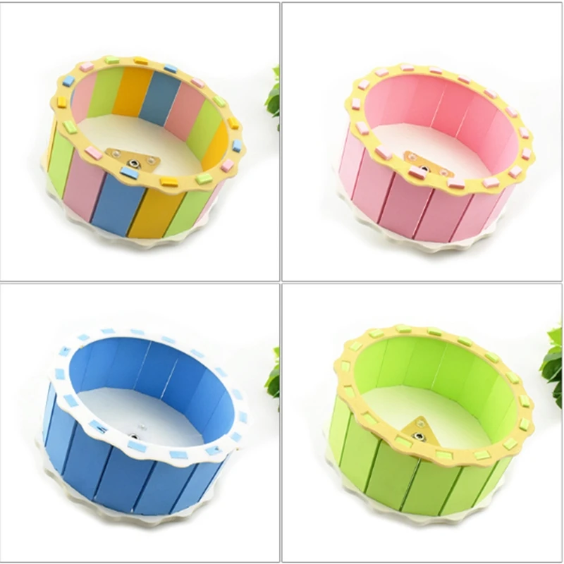 

Small Pets Wheel Sunflower Design Silent roller Running Sports Round Wheel Hamster Cage Accessories Exercise Wheel for Pet Toy