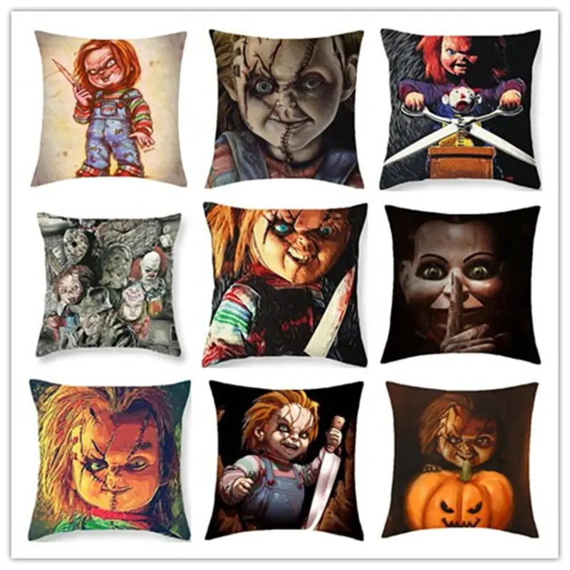 

Northern Europe Cushion Cover Horror doll Movie Peach skin Home Decorative for Sofa Car Pillows Cover BZ-109