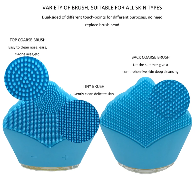 silicone brush blue 1
