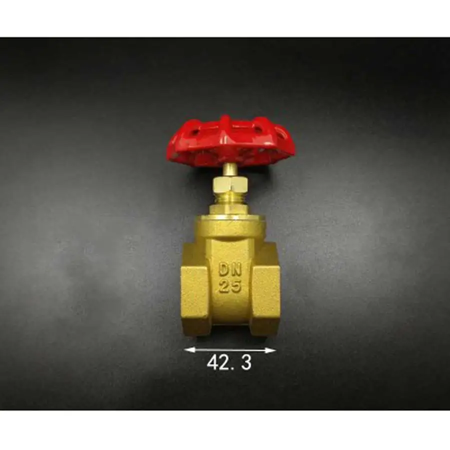 Латунный клапан ворот DN25 " BSPP Женский 5Bar Рабочая Давление Порты и разъёмы Размеры 18 мм