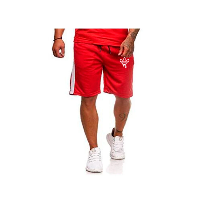 

2019 new mens running shorts men gym shorts men jogging fitness shorts men's cotton knee long training sports shorts M-XXXL