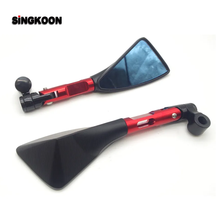 

8 10mm universal motorcycle mirrors cnc Aluminum Rearview Side Mirror FOR honda nc 700 z750 2004 triumph speed triple 1050