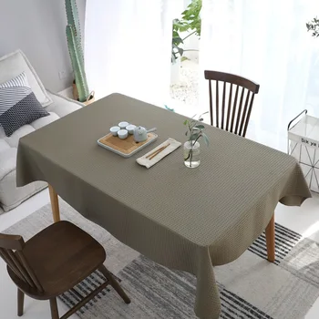 

Chinese Style Solid Color Jacquard Restaurant Tablecloth Home Fabric Rice Gray Khaki Coffee Table Cover Towel Square Tablecloth