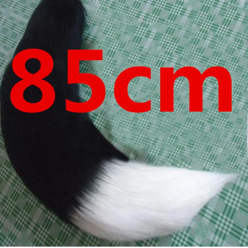 tail 85cm Аниме специи и волка Холо Хвост уха косплей реквизит Kamisama Поцелуй Kamisama Hajimemashita уши хвост Хэллоуин лиса аксессуары - Цвет: tail 85cm