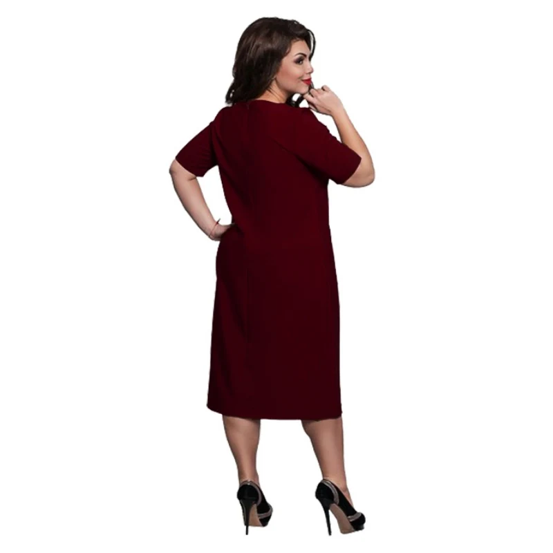 2018 Plus size Femme Elegant Office Evening party Big Large Size Dresses Summer 4XL 5XL 6XL Women Flowers Embroideried Dress Dresses