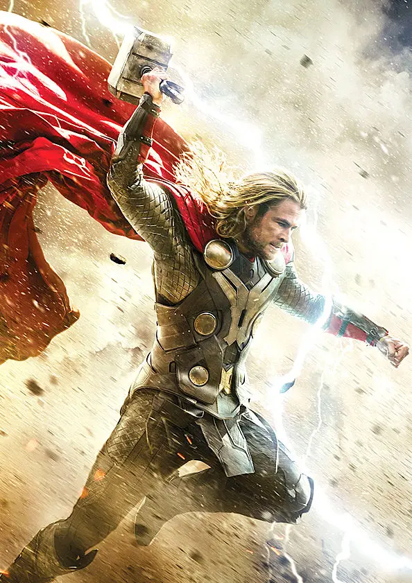 Thor Poster Chris Hemsworth Movie SILK POSTER Decorative painting ...