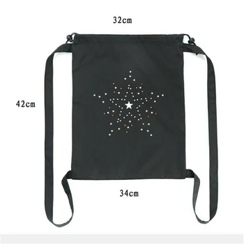 

Women Canvas Drawstring Bag String Backpack Gym Men Women Backpack DrawstringBag