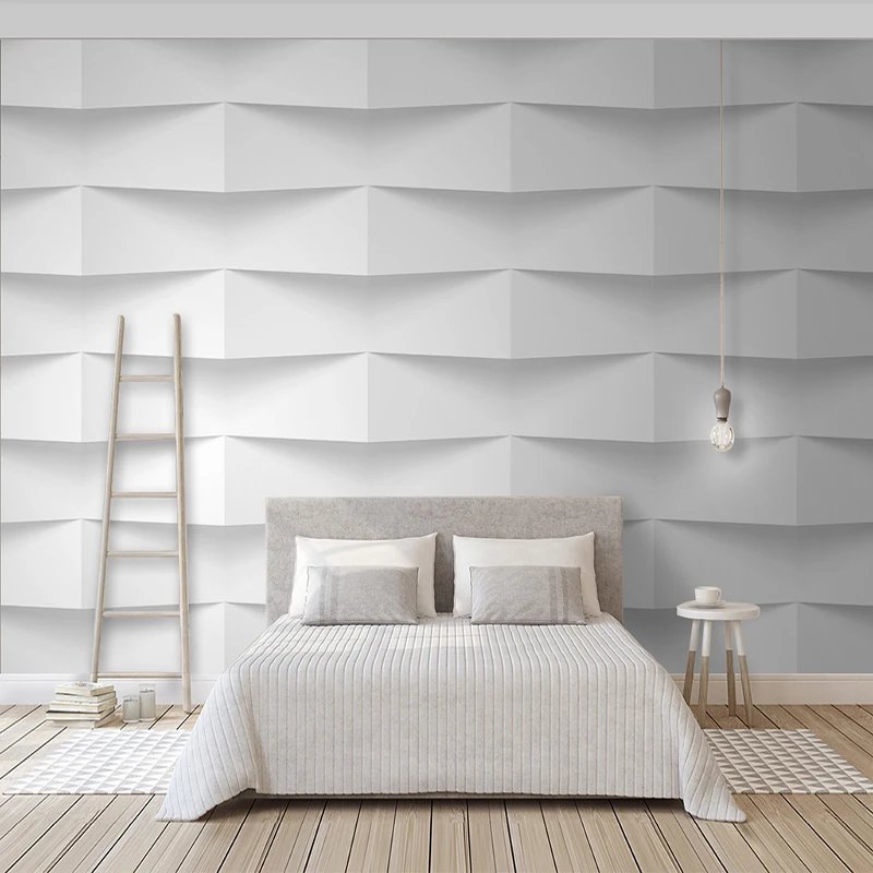 

3D abstract concavo-convex geometrical solid northern European background wall
