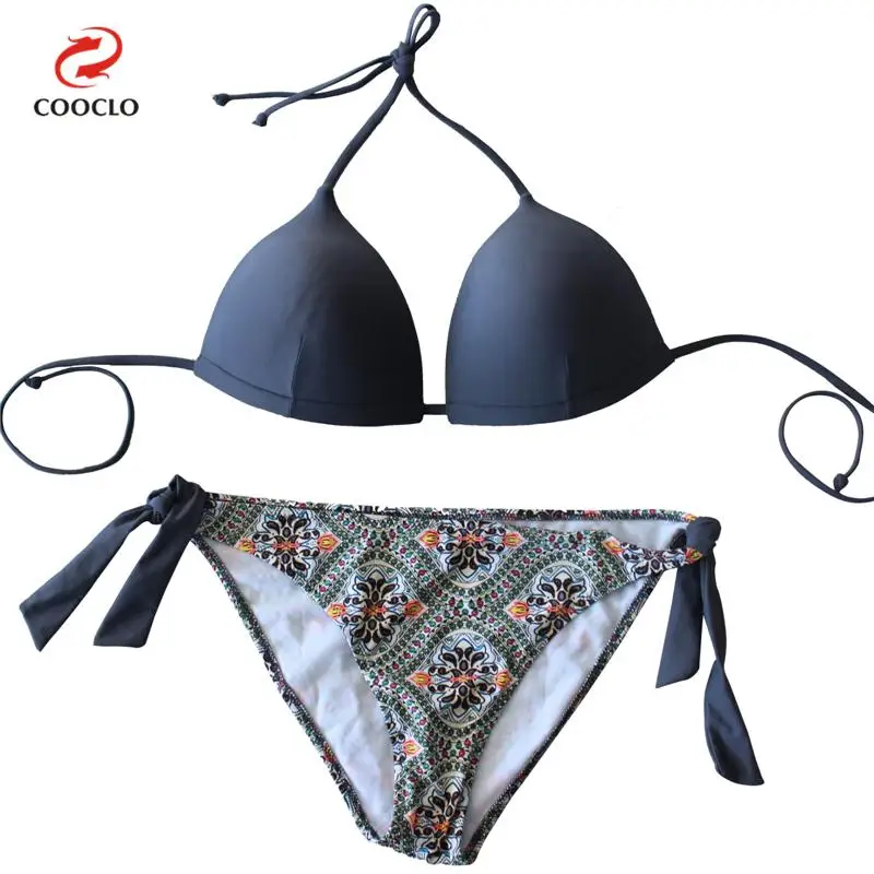 Prix pour Nouvelle arrivée maillot de bain triangle top bikinis patchwork couleurs impression biquinis femmes maillots de bain Prix pour Nouvelle arrivée maillot de bain triangle top bikinis patchwork couleurs impression biquinis femmes maillots de bain