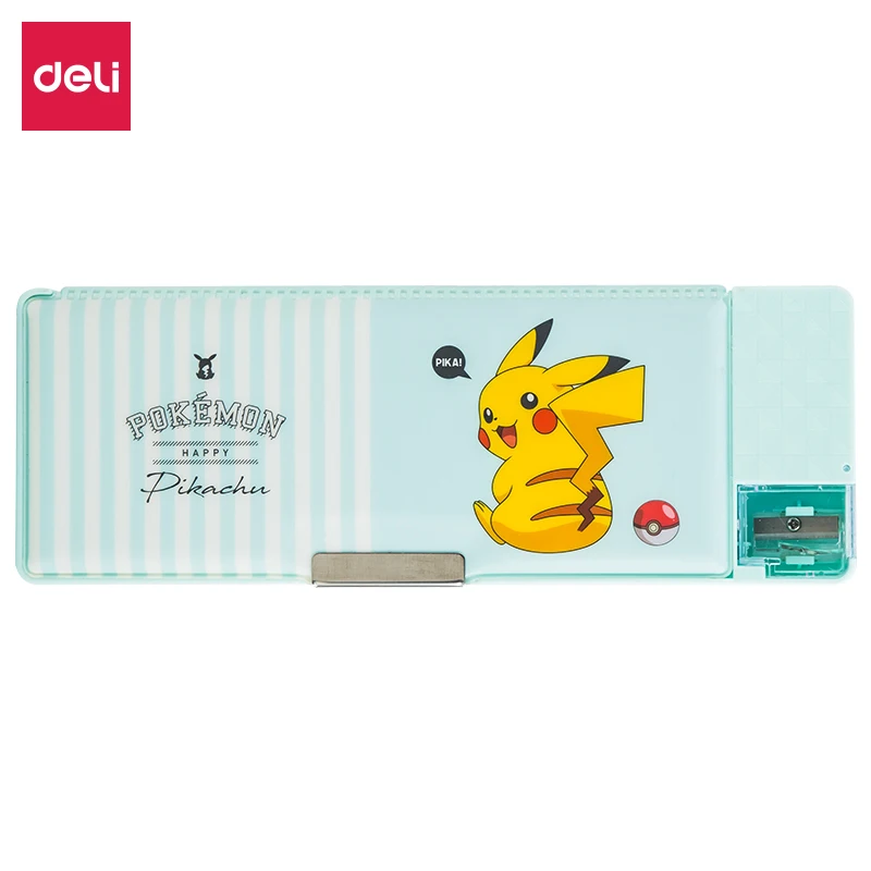 Deli чехол карандаш Kawaii Pikachu Estojo Escola Чехол Карандаш для школьников с подставкой