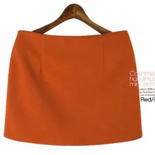 Danjeaner S-3XL Autumn Winter Women Wool Mini Skirts Korean Fashion Candy Colors Plus Size Casual Skirts Slim Pencil Skirts