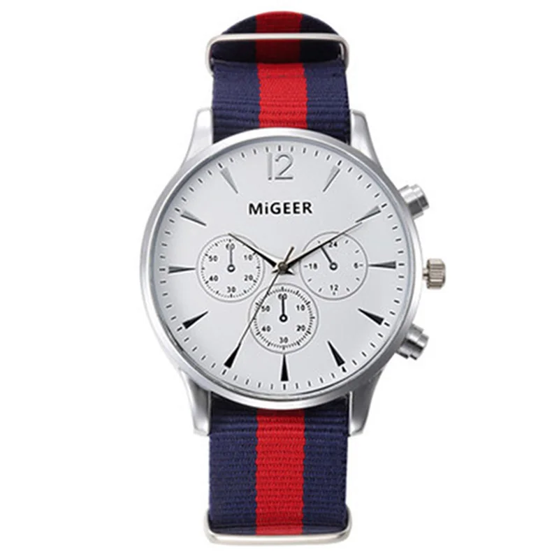 

Nylon strap New fashion mens womens Quartz Wristwatches Alloy Buckle Round boys girls watches simple casual gift Species