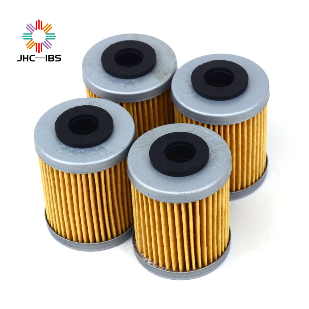 

Motorcycle 4pcs Engine Oil Filter For KTM ATV XC EXC SX MXC EXC DUKE 450 250 400 520 525 540 560 625 690 Enduro Supermoto