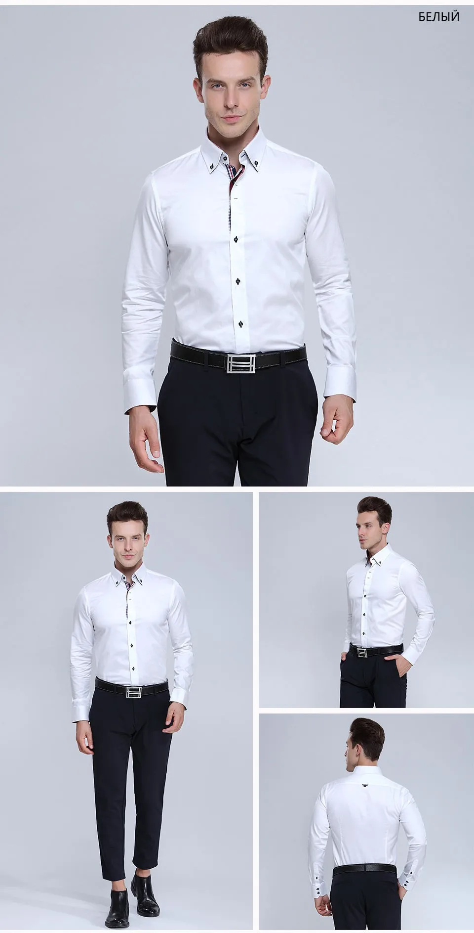 Slim Fit Men's flower printed Shirts Fashion printing