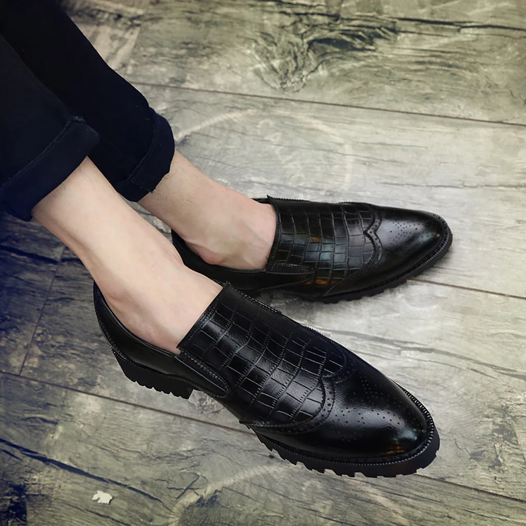 Новинка; в английском стиле; повседневная обувь мужские Кожаные Мокасины мужские летние туфли дышащая Уличная обувь для прогулок; Zapatos# G4