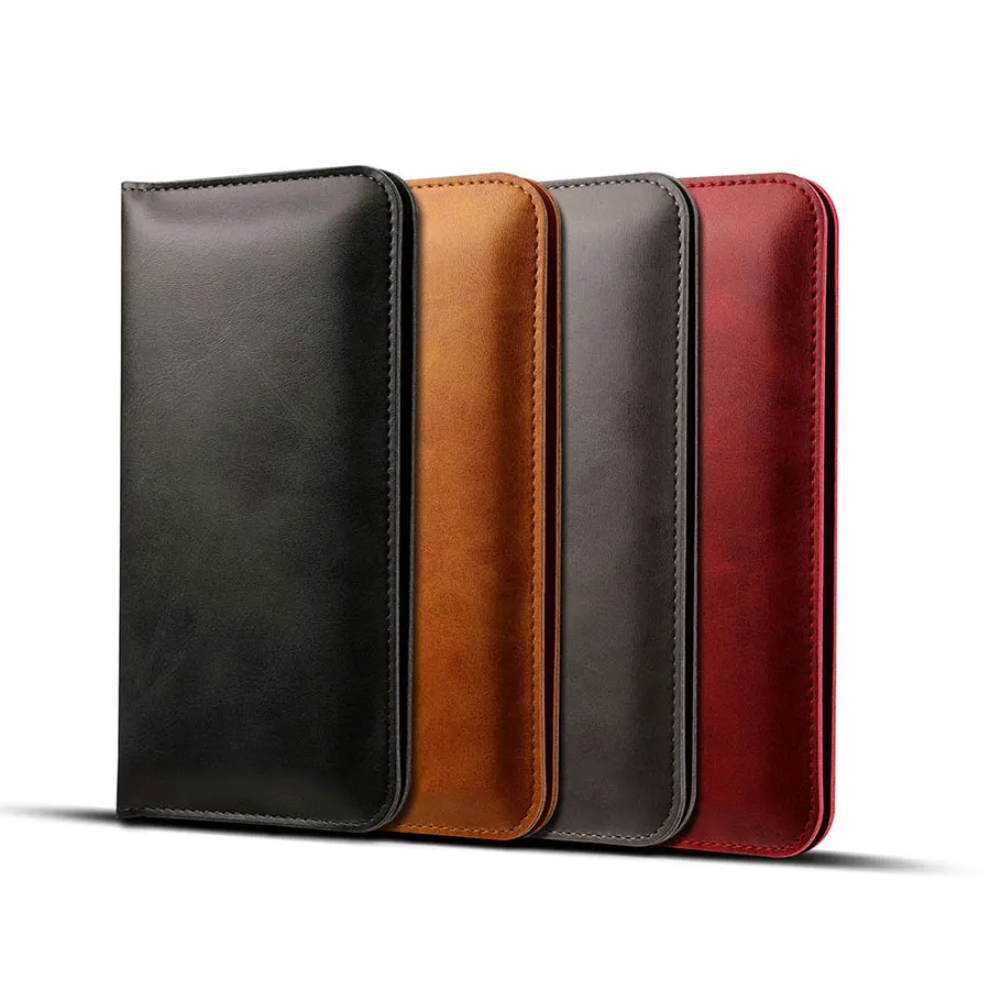 Universal Retro Leather Wallet Case Bag For iPhone X 6 S 7 8 Plus Samsung Xiaomi 4-5.7 inch Mobile Phone Wallet Card Slot Pouch (3)