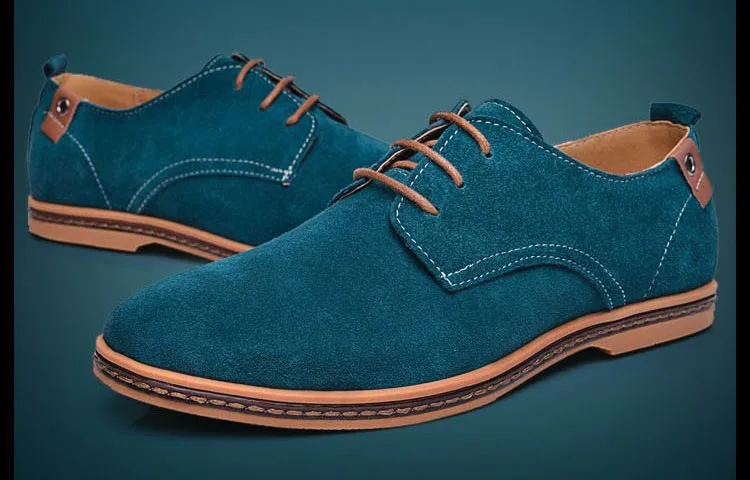 Большие размеры Для мужчин повседневная обувь модные Удобная обувь Для мужчин Оксфорд шнуровке лето-осень зима Мужские кожаные туфли