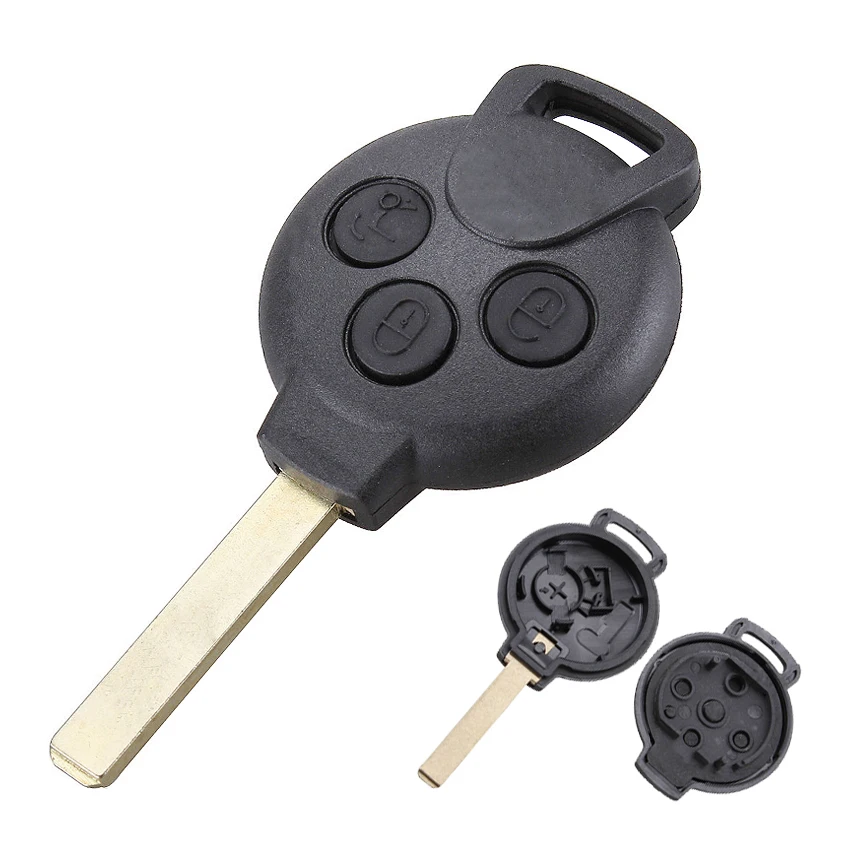 

3 Button Remote Key Shell Case Smart Car Key Housing for Mercedes Benz for Smart Fortwo 2008-2012
