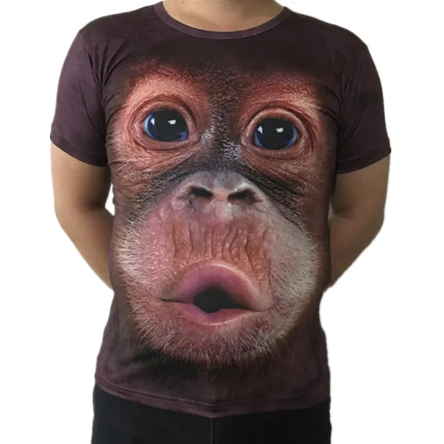 plus size s 5xl 3d t shirt mens hot 2017 summer animal funny gorilla gorilla size