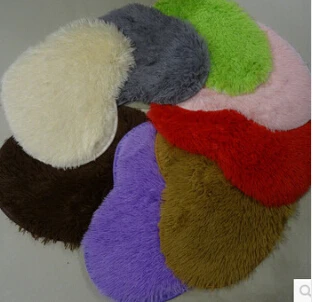 

4 Dimensions 70*80cm Soft Heart Shape Long Plush Shaggy Carpet Room Soft Carpet Resistant Door Mat Ground Mat For Living Room