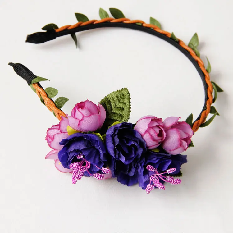 Flower Girl Wedding Accessories Purple Girls Hair Accessories Kids Hair