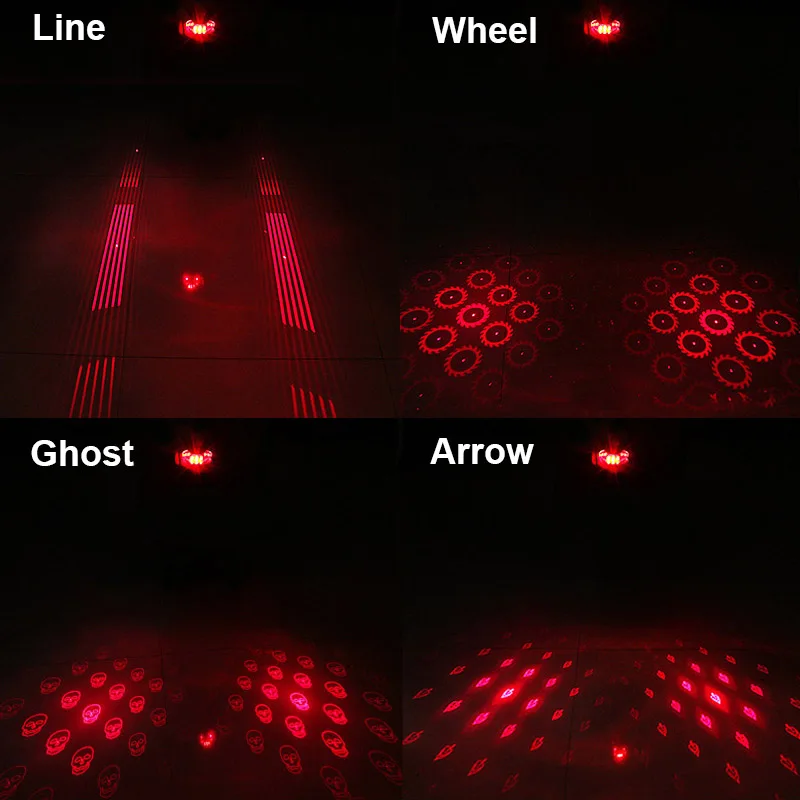 Sale FTW Bike Tail Light USB Rechargeable 10 Line Laser Bicycle Rear Night Cycling safety warning Back LED Lamp Waterproof TL2322 2
