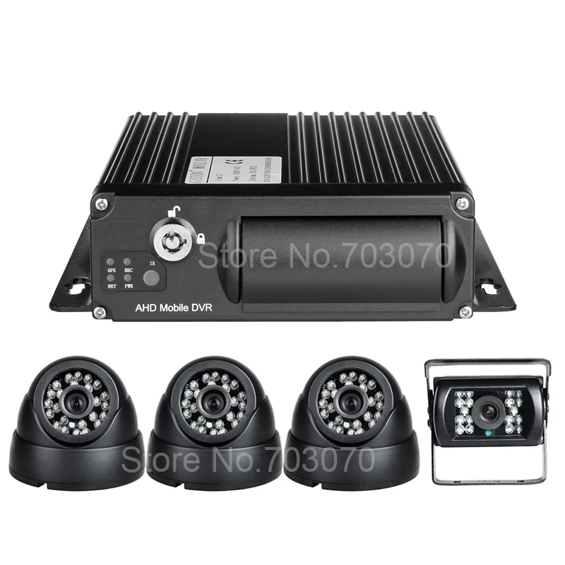 AHD 1080 Dual SD 256G Vehicle Car Mobile Dvr Front Indoor Outdoor IR Car font b