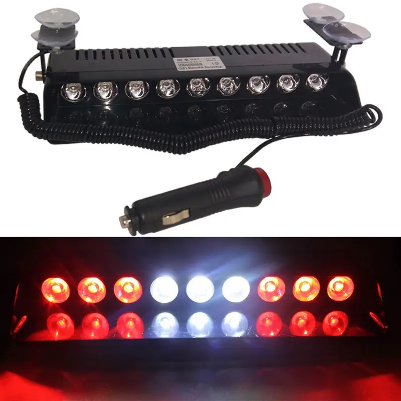 XYIVYG 9 LED Emergency Warning Traffic Advisor Vehicle Strobe Light Bar