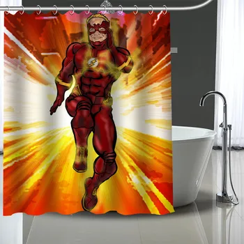 

Custom Flash Pattern Decor Curtains Polyester Bathroom Waterproof Shower Curtain With Plastic Hooks More Size