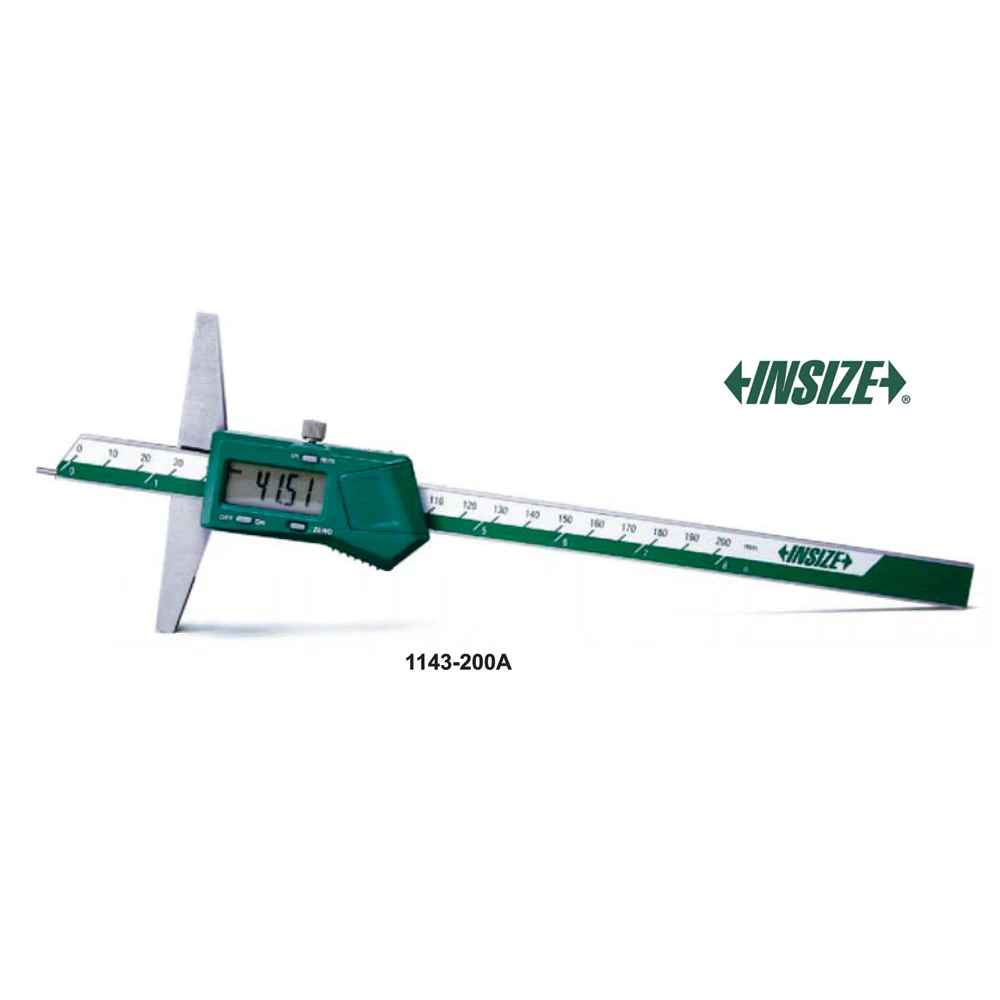 

1143-200A Insize range 200mm digital point depth gauge USB data output CNC measuring tools