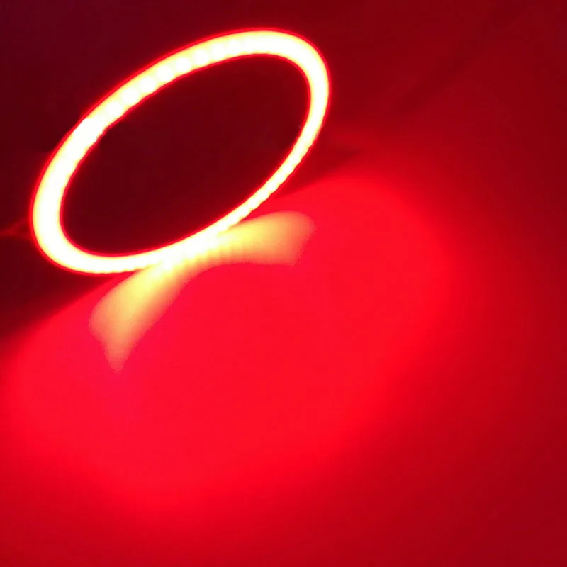 Red Одежда высшего качества по хорошей цене 12V COB светодиодный гало кольца Ангельские глазки светодиодный 70 мм 80 мм 90 мм 100 мм 110 мм 120 мм - Цвет: Red
