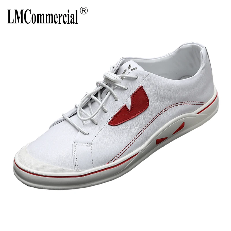 

men's Genuine Leather shoes spring and autumn summer all-match cowhide breathable sneaker fashion boots men casual shoes male