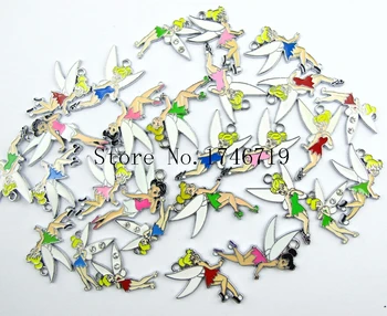 

Hot Sale 50 pcs Popular Tinker Bell Charm Pendants DIY Jewelry Making For Best Gift U-32