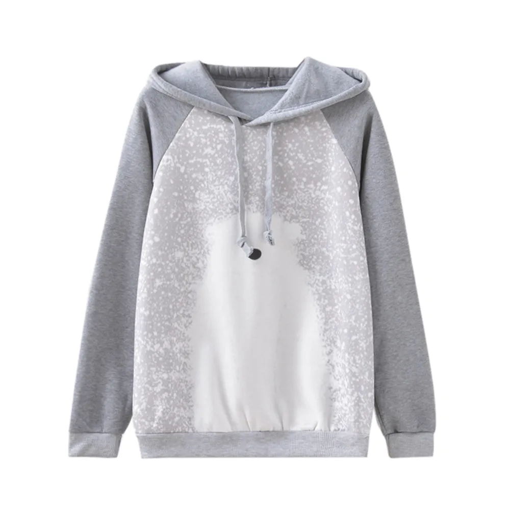 

2017 New Women Long Sleeve Warm Polar Bear Print Sweatshirt Girls Fleece Hoodies Shirts plus size Tops Camisola