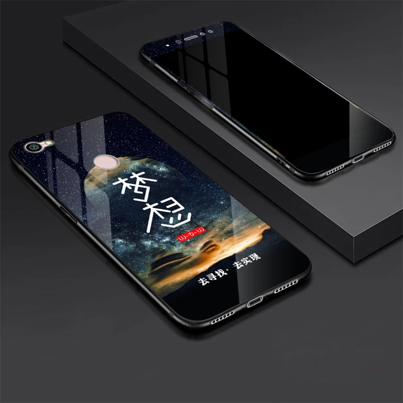 For Xiaomi Redmi Note 5A Prime Tempered glass Case + Tempered Glass Screen Protector Film for Xiaomi Redmi Note 5A Cover Note5A