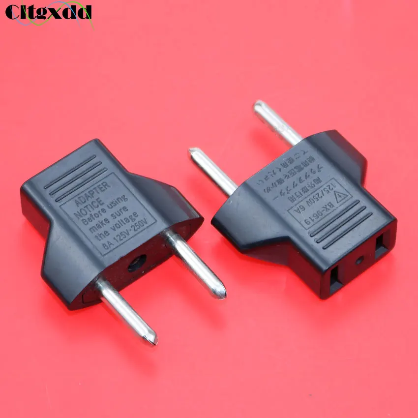 

cltgxdd European EU Power Electric Plug Adapter American China Japan US To EU Euro Travel Adapter AC Power Cord Charger Socket