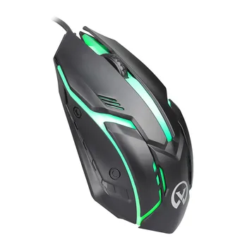 

Wired Gaming Mouse LED Light 2400DPI Optical Usb Ergonomic Pro Gamer Gaming Mouse Metal Plate Mouse Computer Drop Shipping 418#2