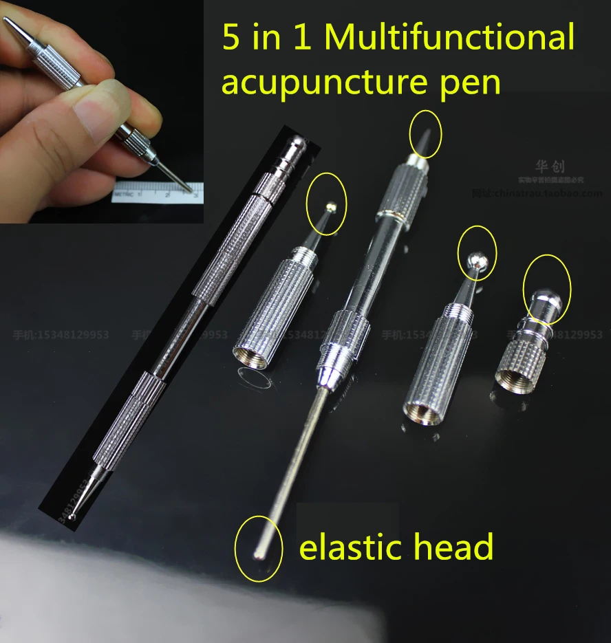 medical Pure copper 5 in 1 multifunctional acupuncture stick Ear facial