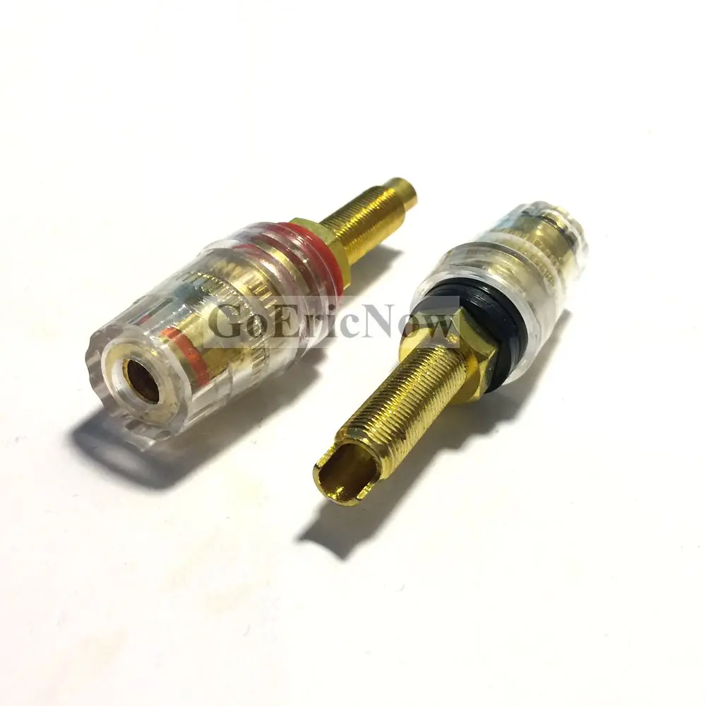 

20 pcs Long Thread Gold Plated Audio Speaker Binding Post Banana Plug