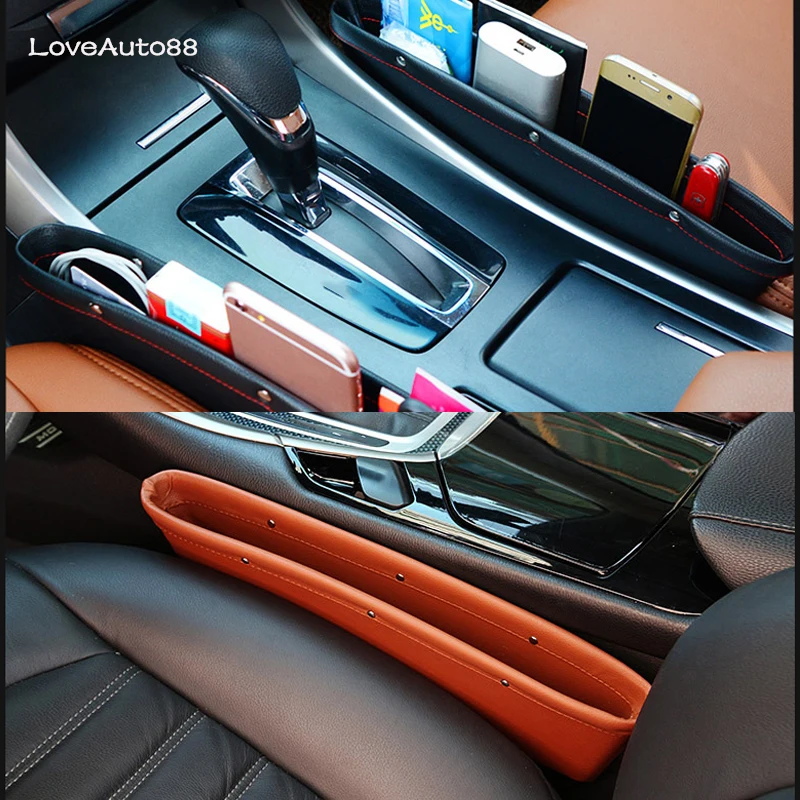 

Auto Seat Crevice Storage Box Car Seat Gap Pocket Holder Storage Phone Purse Coins Key Car Seat Organizer Car Styling