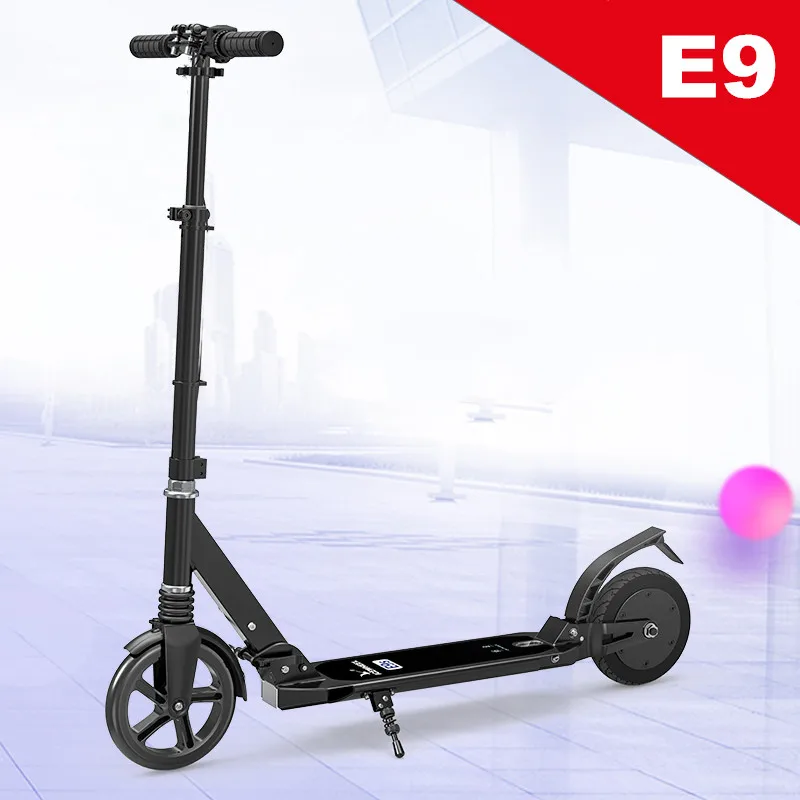 Excellent Brand New 8" Portable Mini Folding Electric Scooter 2 Wheels Power Assisted Aluminum alloy E-scooter For Child Adults Patinete 5