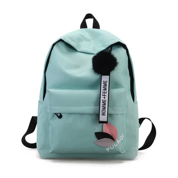 

New fashion women teenager school casual backpacks shoulder bags canvas backpack female college wind small fresh bag pink