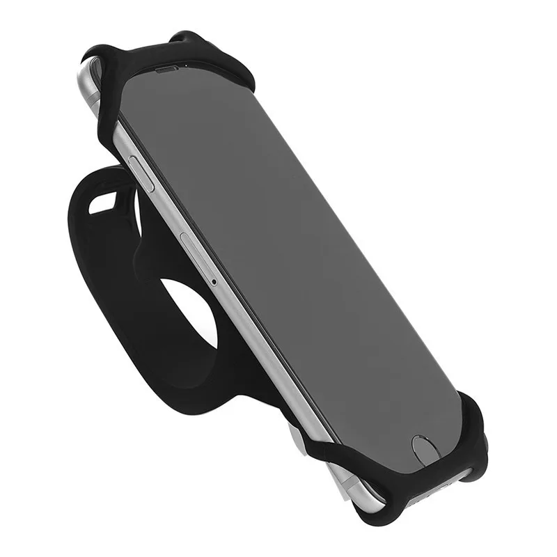 

Silicone Universal Bike Phone Mount Holder Bracket for Smartphone Mobile Cellphone Motorcycle Bicycle Handlebar Clip Stand
