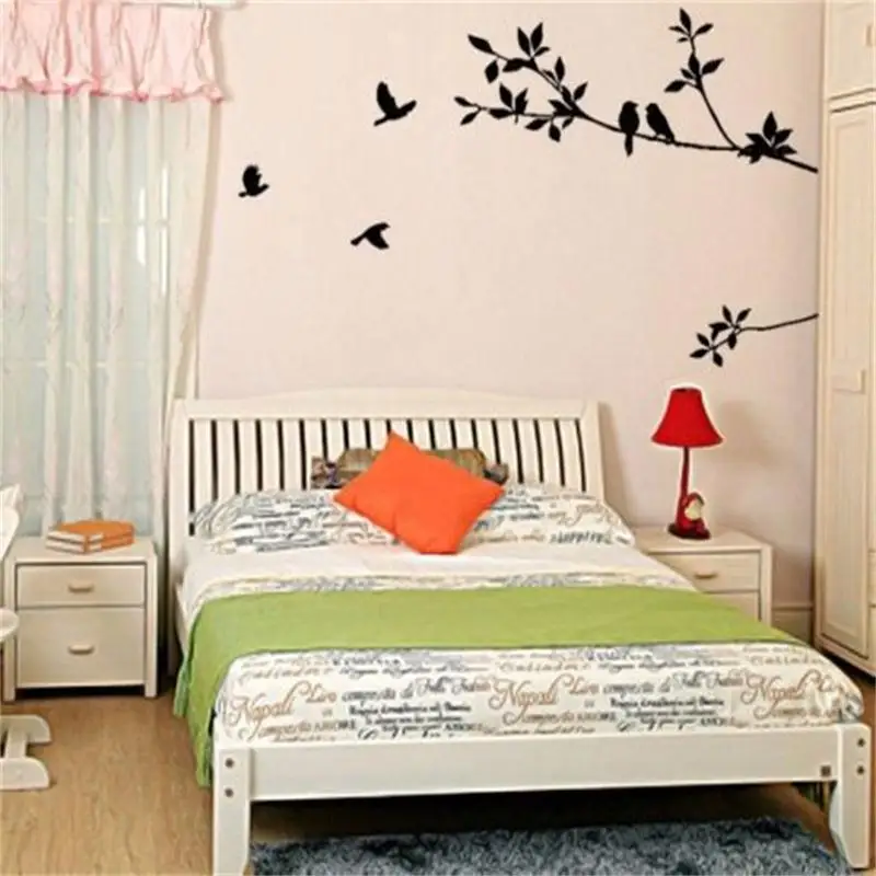 Ebay Hot Flying Pajaro Rama De Arbol Vinilo Corte Pared Pegatinas